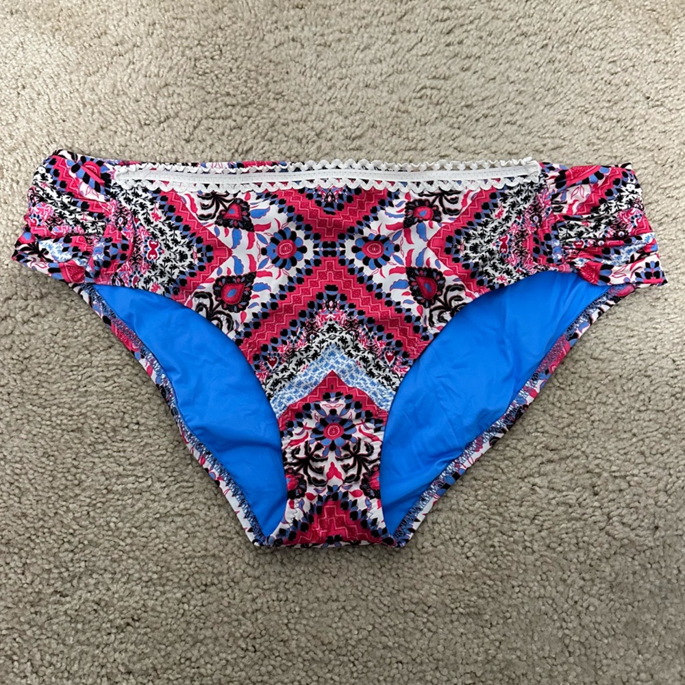 Becca ETC Secret Garden‎ Hipster Bikini Bottoms Plus Size 2X (20-22) VGUC